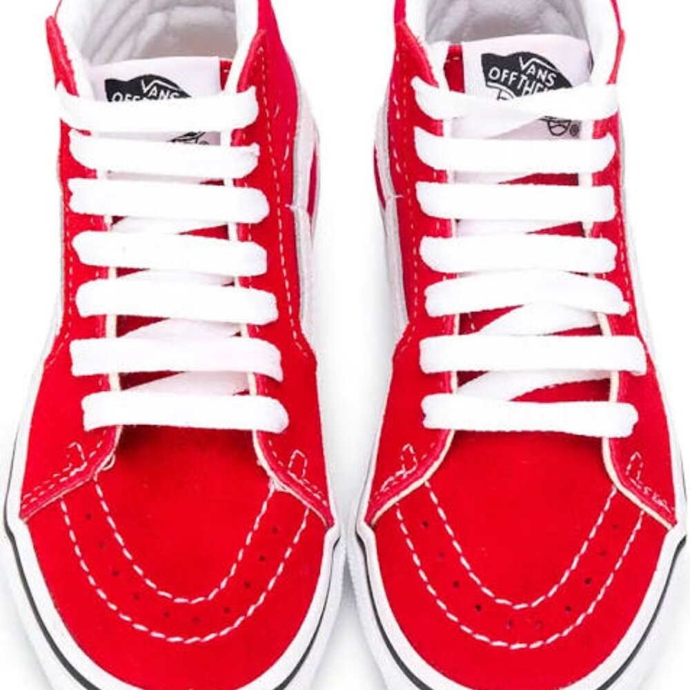 VANS Kids Hightop Sk8-Hi Red Sneakers Size 13.5 - Picture 15 of 15